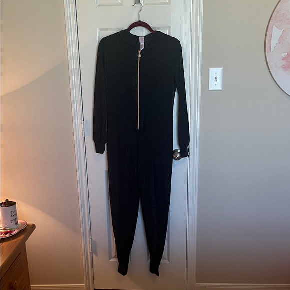 Savage X Fenty Sparkle Hooded Onesie Jumpsuit - Picture 2 of 12